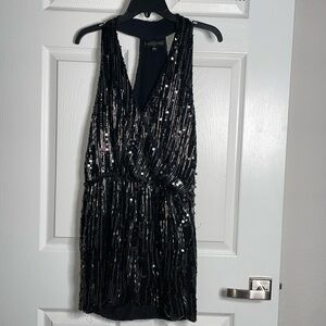 Sheri bodell sequin beaded tank mini dress